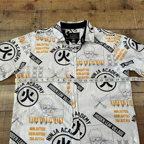 Naruto Men's Short Sleeve Button Down -M - Picture 3 of 7